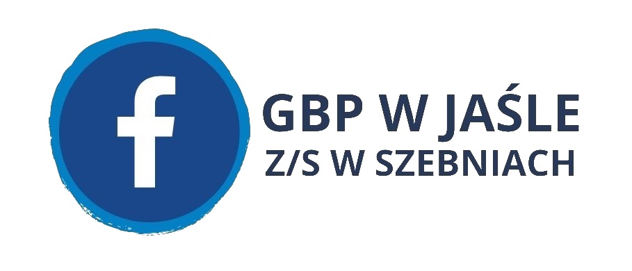 Z lewej strony logo Facebook, z prawej strony napisz GBP w Jaśle